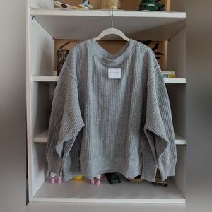 American Eagle AE Big Hug Waffle Sweatshirt